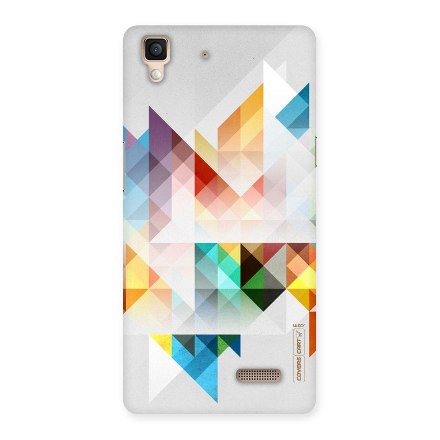 Colorful Geometric Art Back Case for Oppo R7