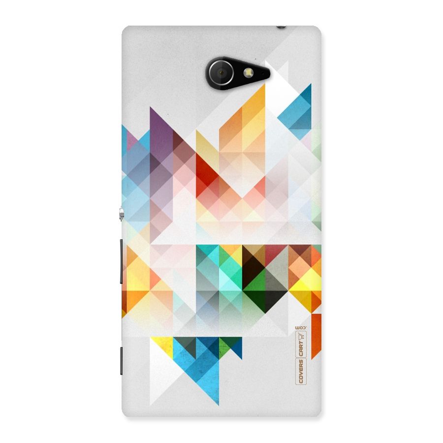 Colorful Geometric Art Back Case for Sony Xperia M2