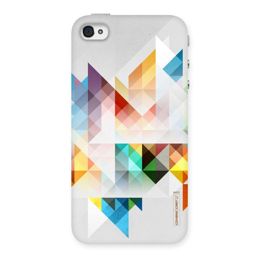 Colorful Geometric Art Back Case for iPhone 4 4s