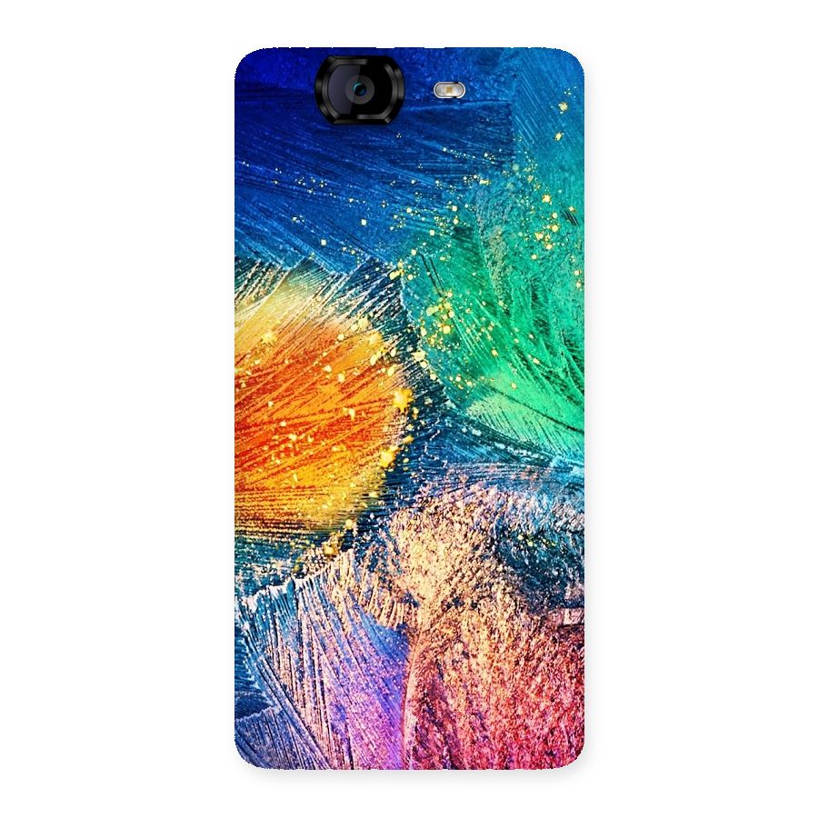 Colorful Leafs Vibrant Back Case for Canvas Knight A350