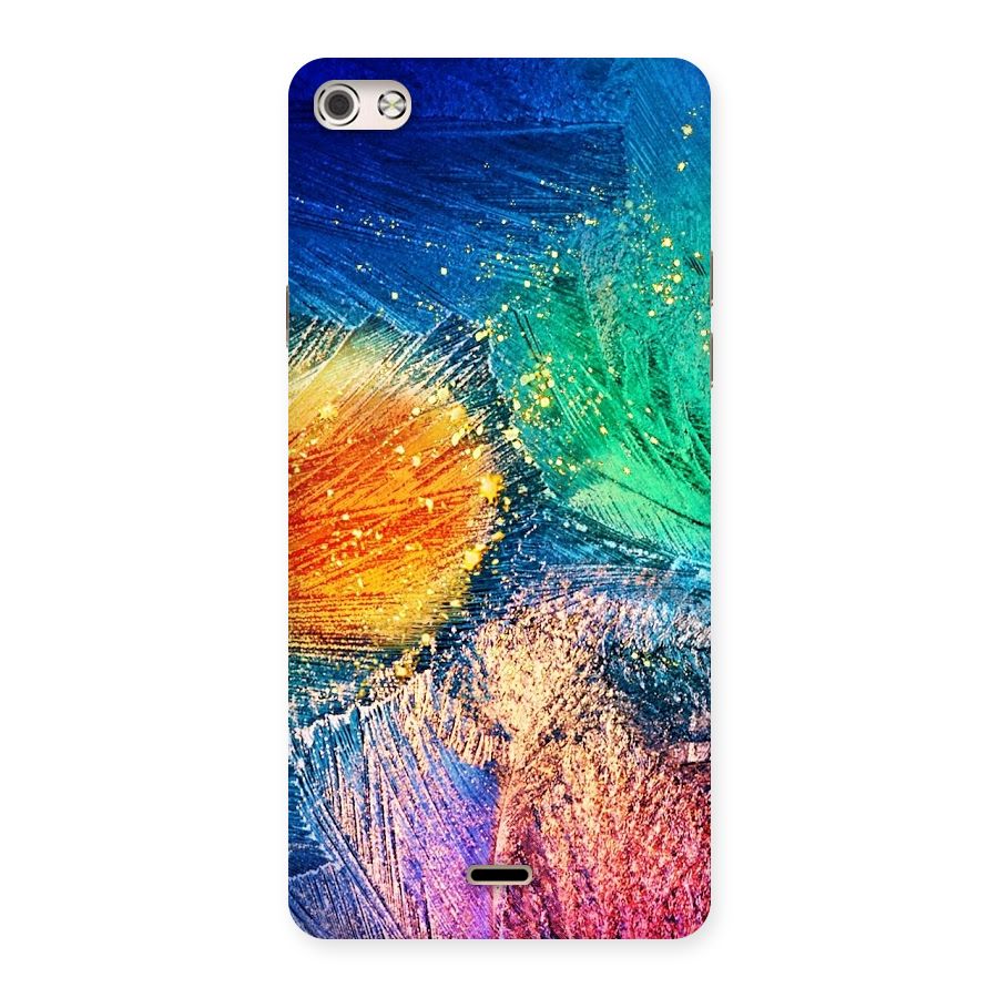Colorful Leafs Vibrant Back Case for Micromax Canvas Silver 5