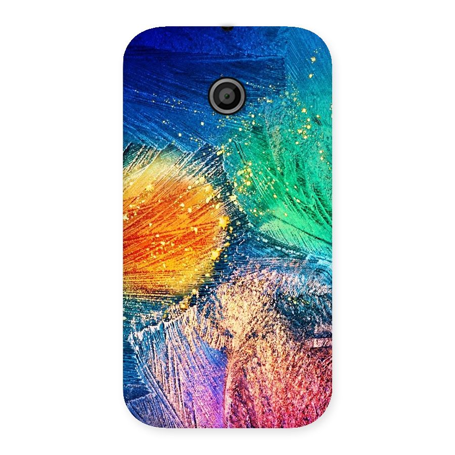 Colorful Leafs Vibrant Back Case for Moto E