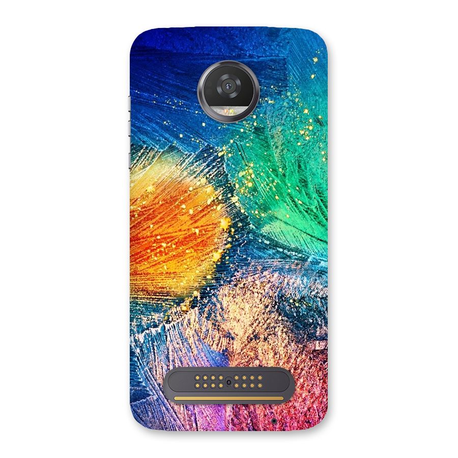 Colorful Leafs Vibrant Back Case for Moto Z2 Play