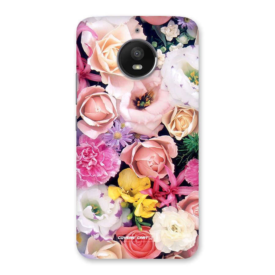 Colorful Roses Back Case for Moto E4 Plus