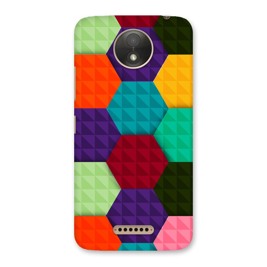 Colourful Abstract Back Case for Moto C Plus