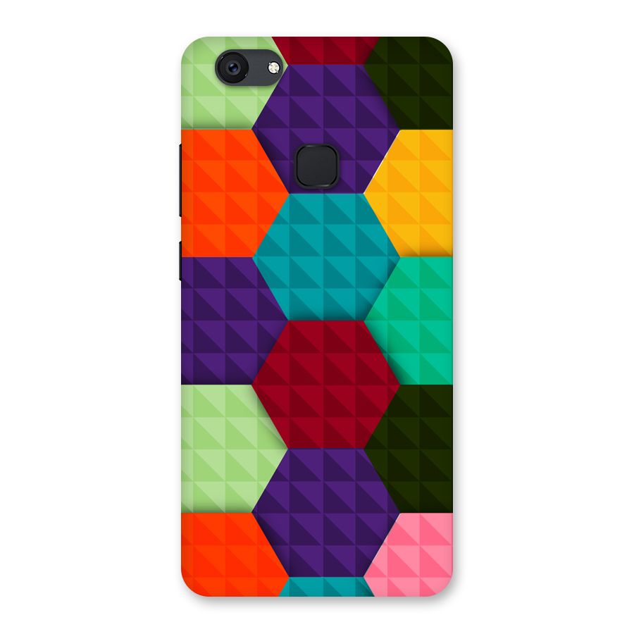 Colourful Abstract Back Case for Vivo V7 Plus