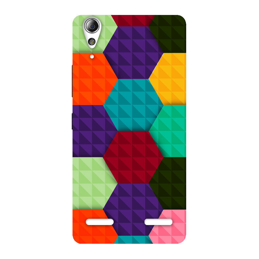 Colourful Abstract Back Case for Lenovo A6000 Plus
