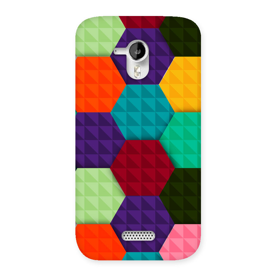 Colourful Abstract Back Case for Micromax Canvas HD A116