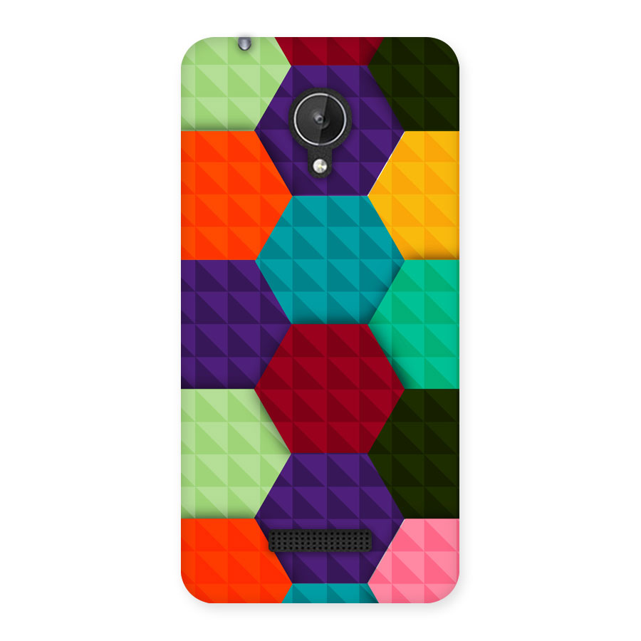 Colourful Abstract Back Case for Micromax Canvas Spark Q380