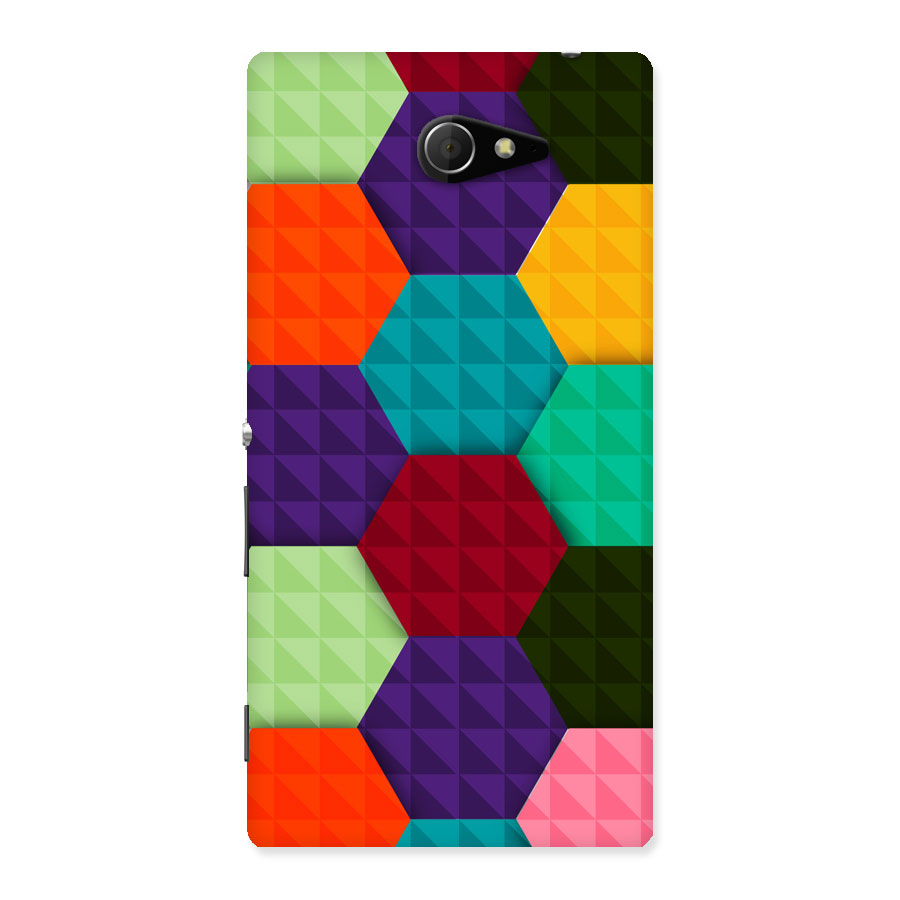 Colourful Abstract Back Case for Sony Xperia M2