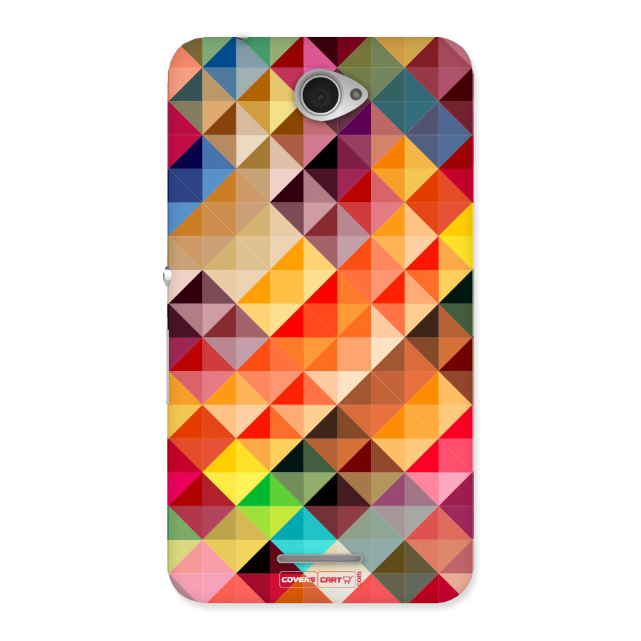 Colorful Cubes Back Case for Sony Xperia E4