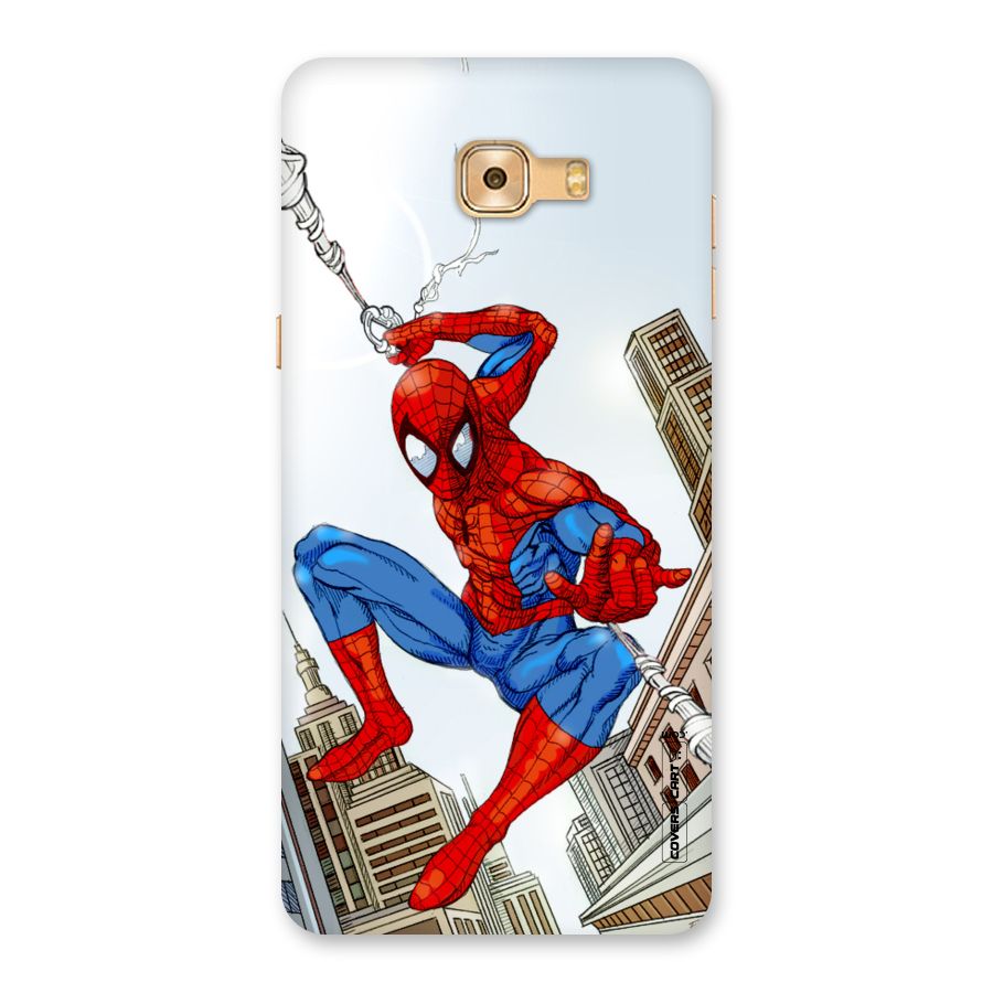 Comic Spider Man Back Case for Galaxy C9 Pro