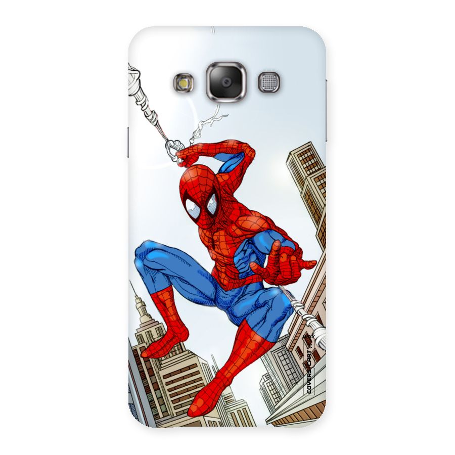Comic Spider Man Back Case for Galaxy E7