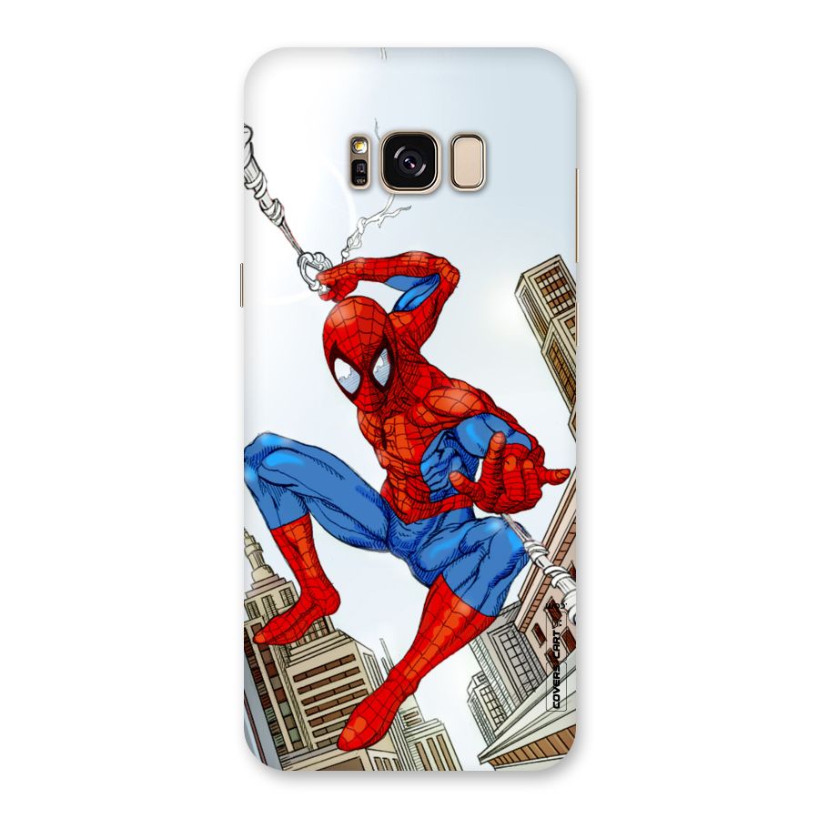 Comic Spider Man Back Case for Galaxy S8 Plus