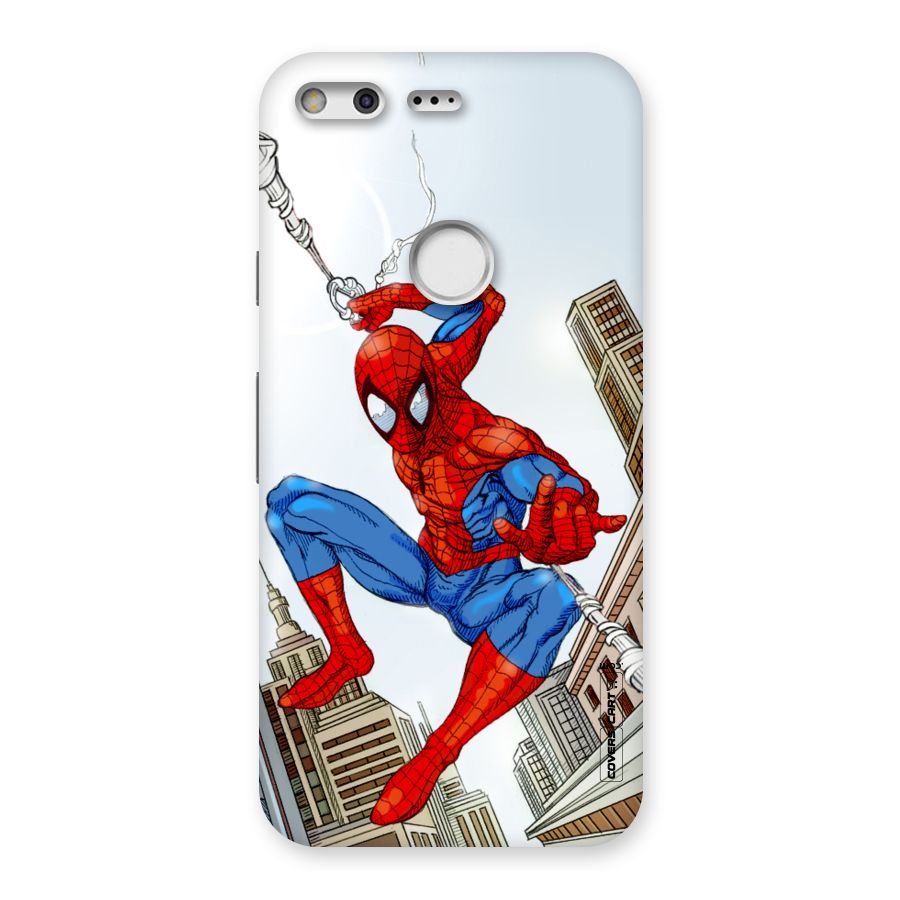 Comic Spider Man Back Case for Google Pixel