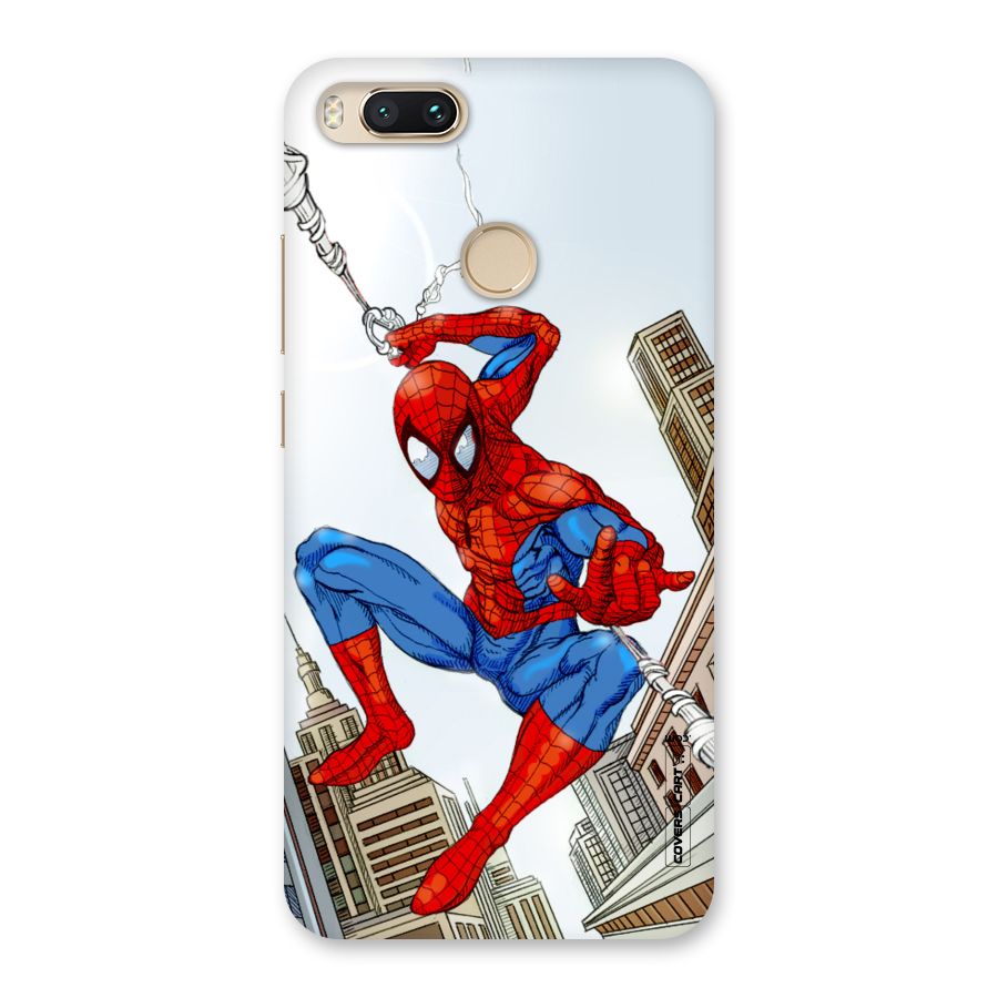 Comic Spider Man Back Case for Mi A1