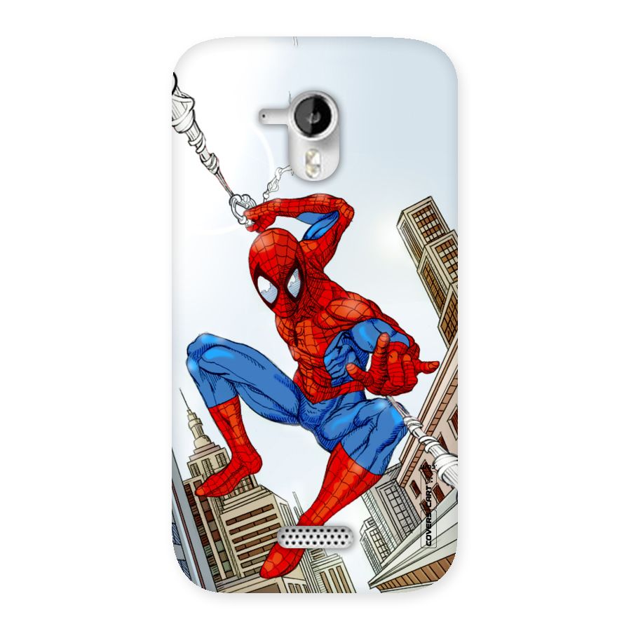 Comic Spider Man Back Case for Micromax Canvas HD A116