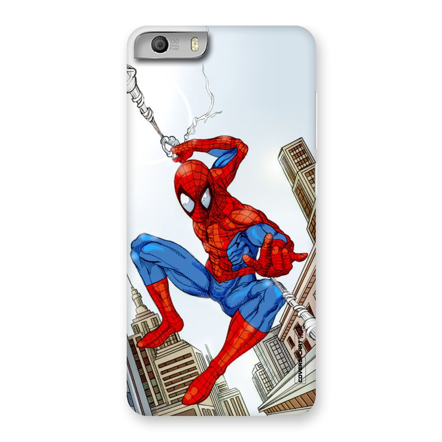Comic Spider Man Back Case for Micromax Canvas Knight 2