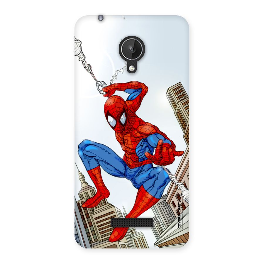 Comic Spider Man Back Case for Micromax Canvas Spark Q380