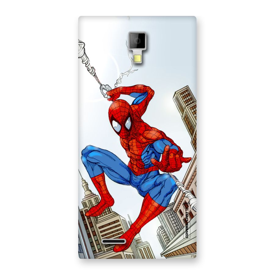 Comic Spider Man Back Case for Micromax Canvas Xpress A99