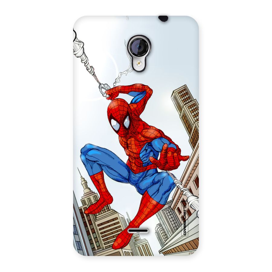 Comic Spider Man Back Case for Micromax Unite 2 A106