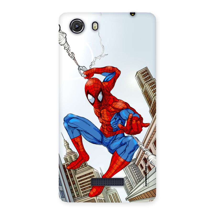 Comic Spider Man Back Case for Micromax Unite 3