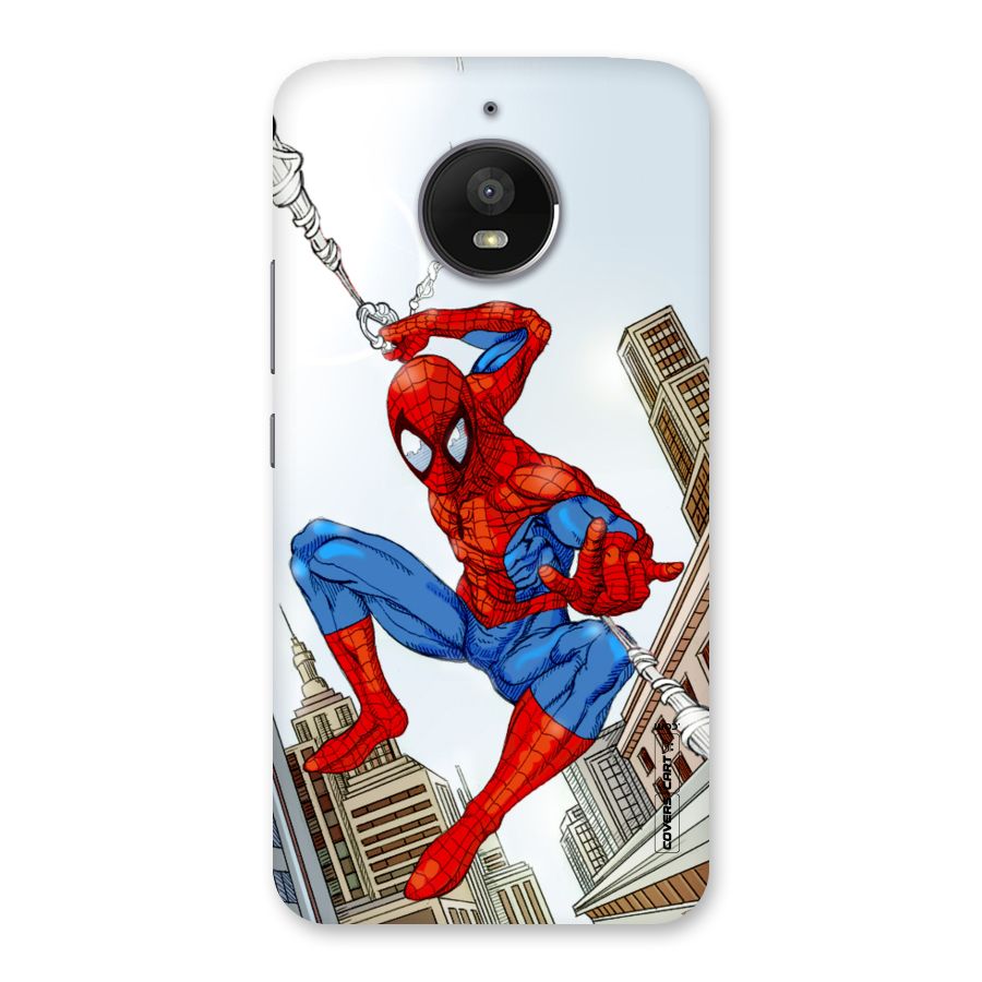 Comic Spider Man Back Case for Moto E4 Plus