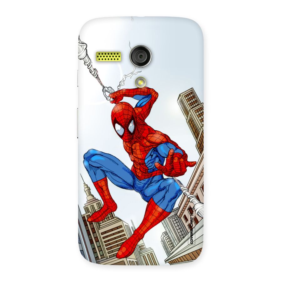Comic Spider Man Back Case for Moto G