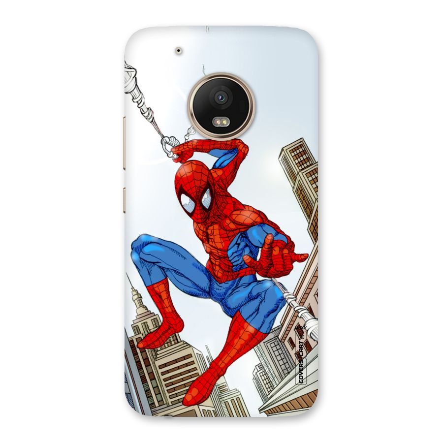 Comic Spider Man Back Case for Moto G5 Plus