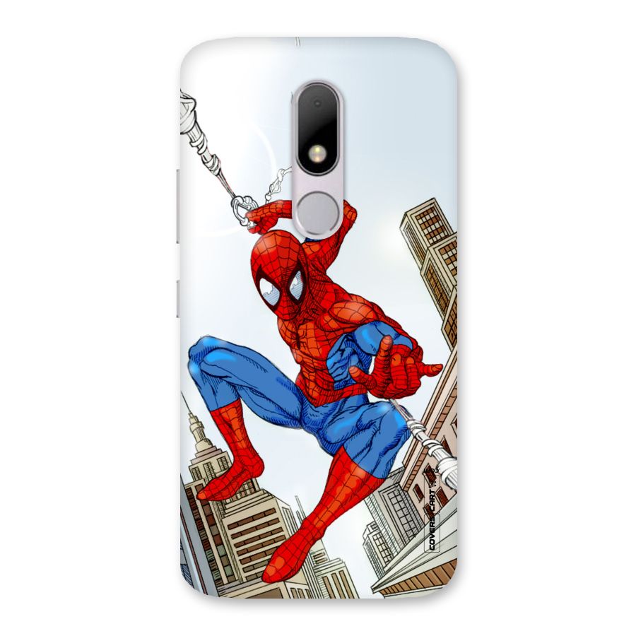 Comic Spider Man Back Case for Moto M