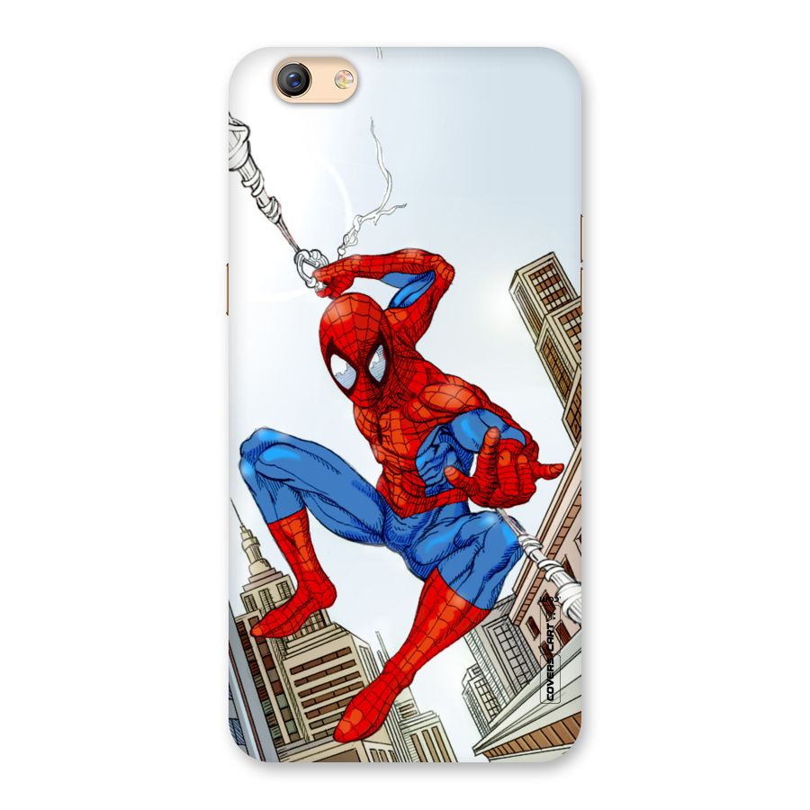 Comic Spider Man Back Case for Oppo F3 Plus