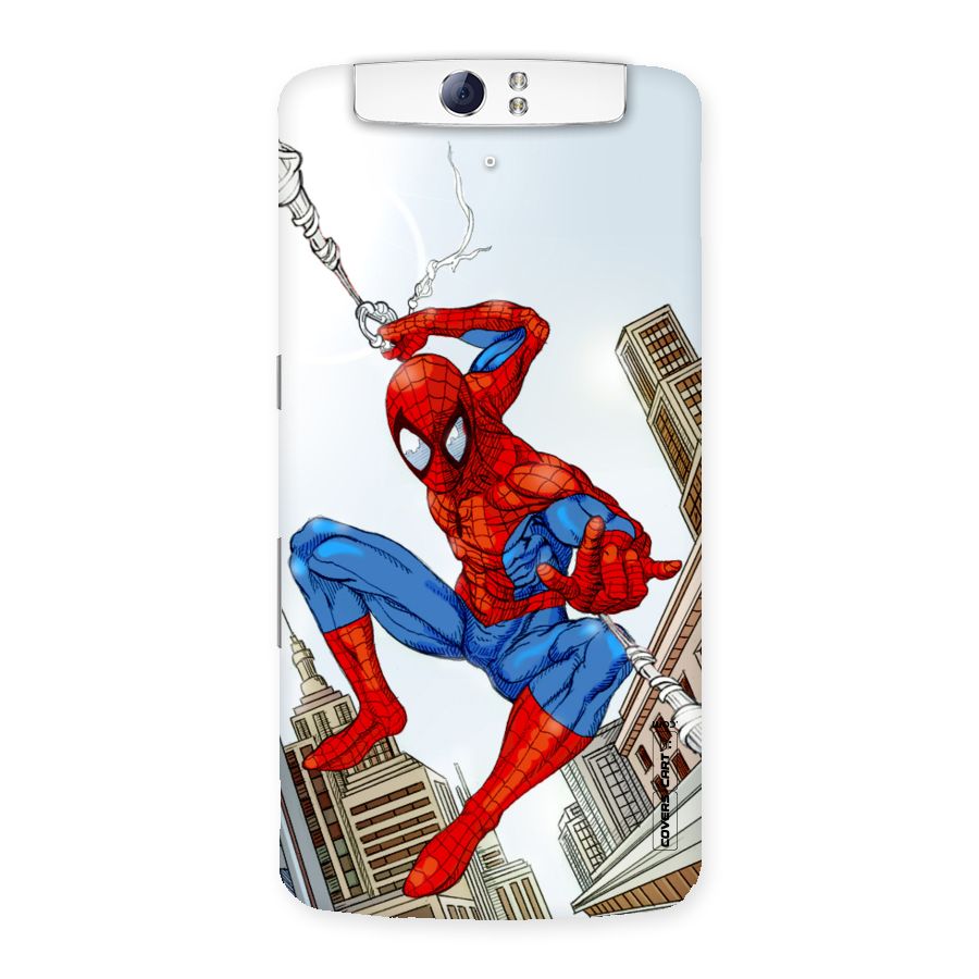 Comic Spider Man Back Case for Oppo N1