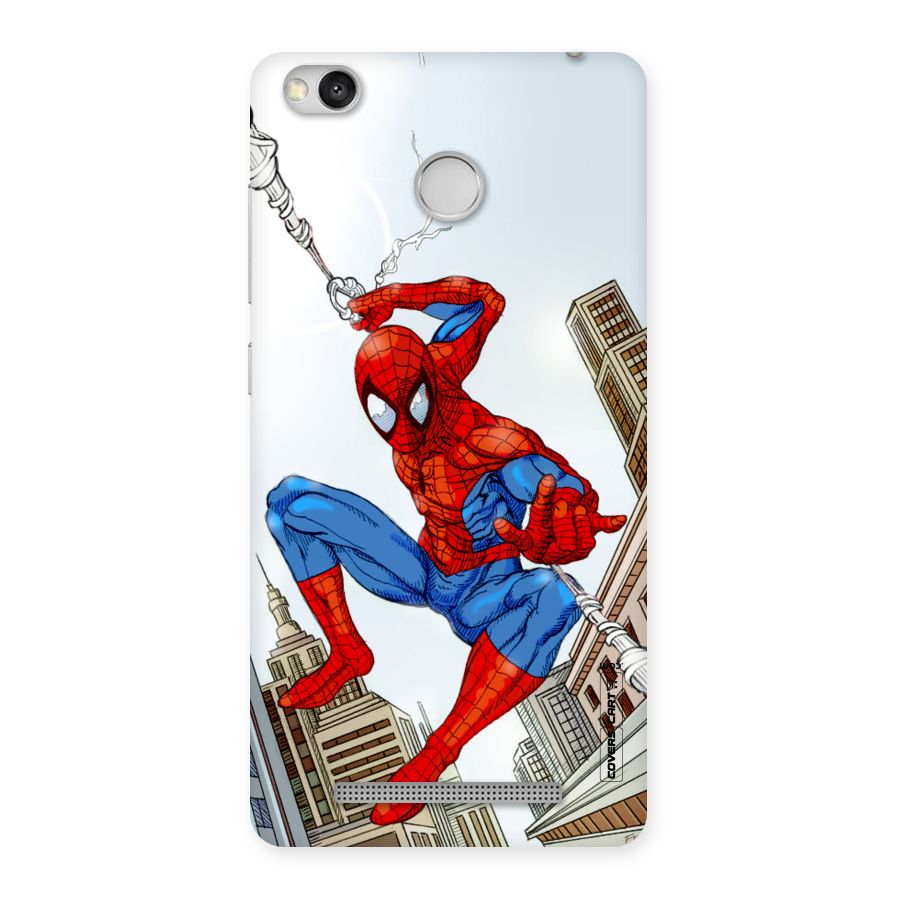 Comic Spider Man Back Case for Redmi 3S Prime