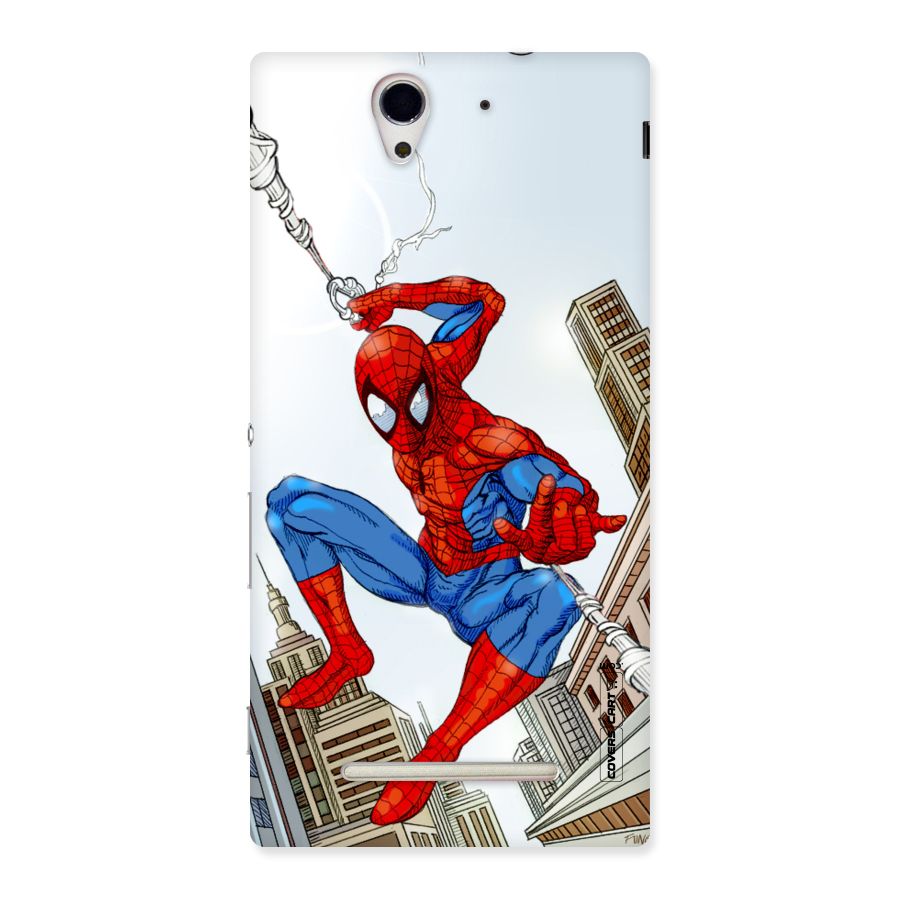 Comic Spider Man Back Case for Sony Xperia C3