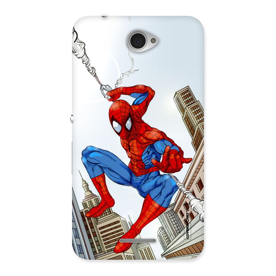 Comic Spider Man Back Case for Sony Xperia E4