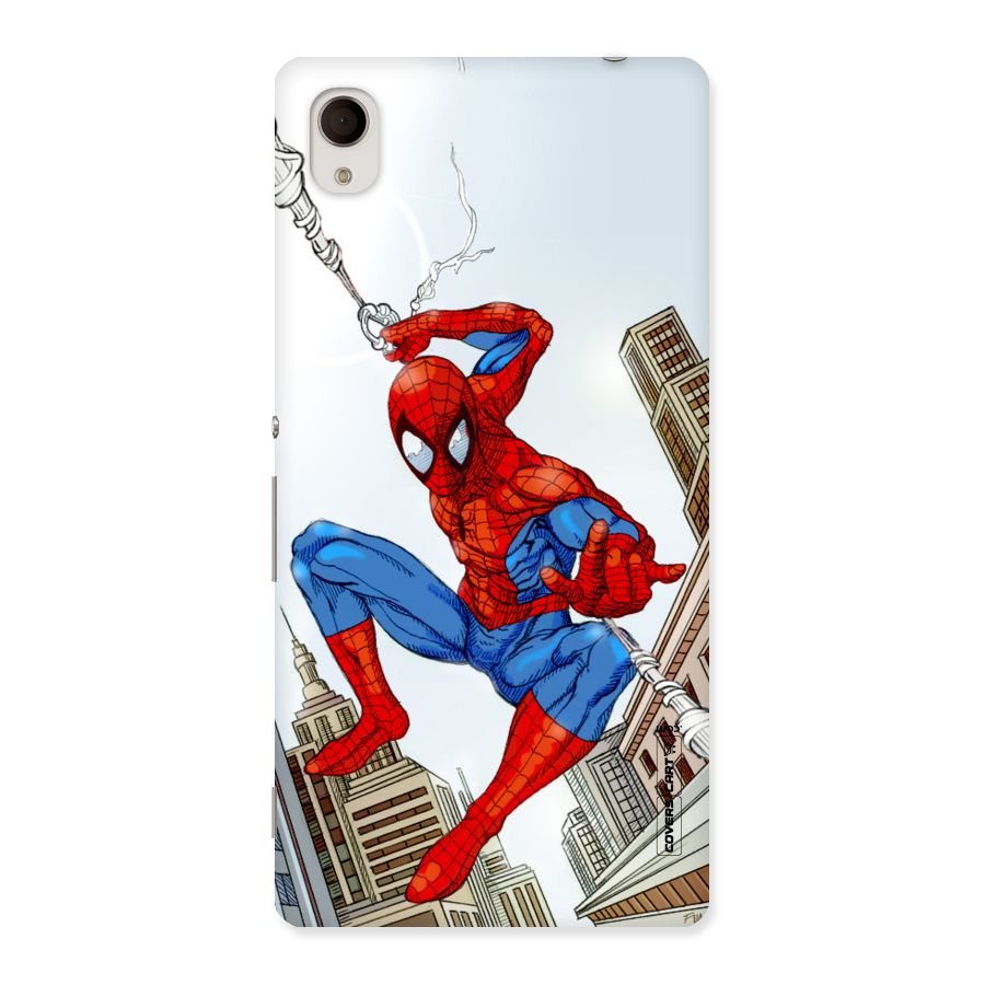 Comic Spider Man Back Case for Sony Xperia M4