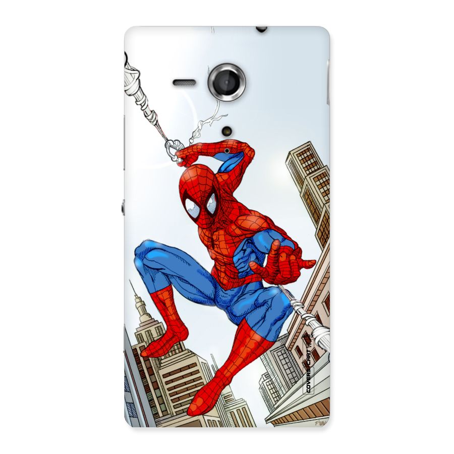 Comic Spider Man Back Case for Sony Xperia SP