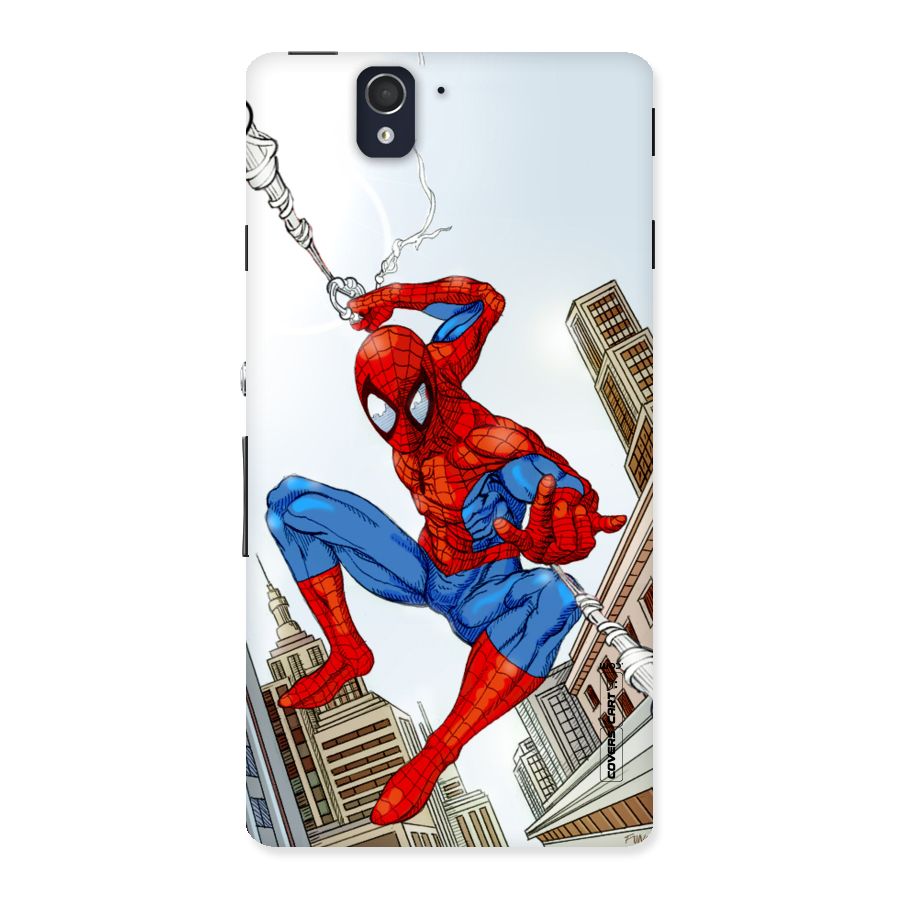 Comic Spider Man Back Case for Sony Xperia Z