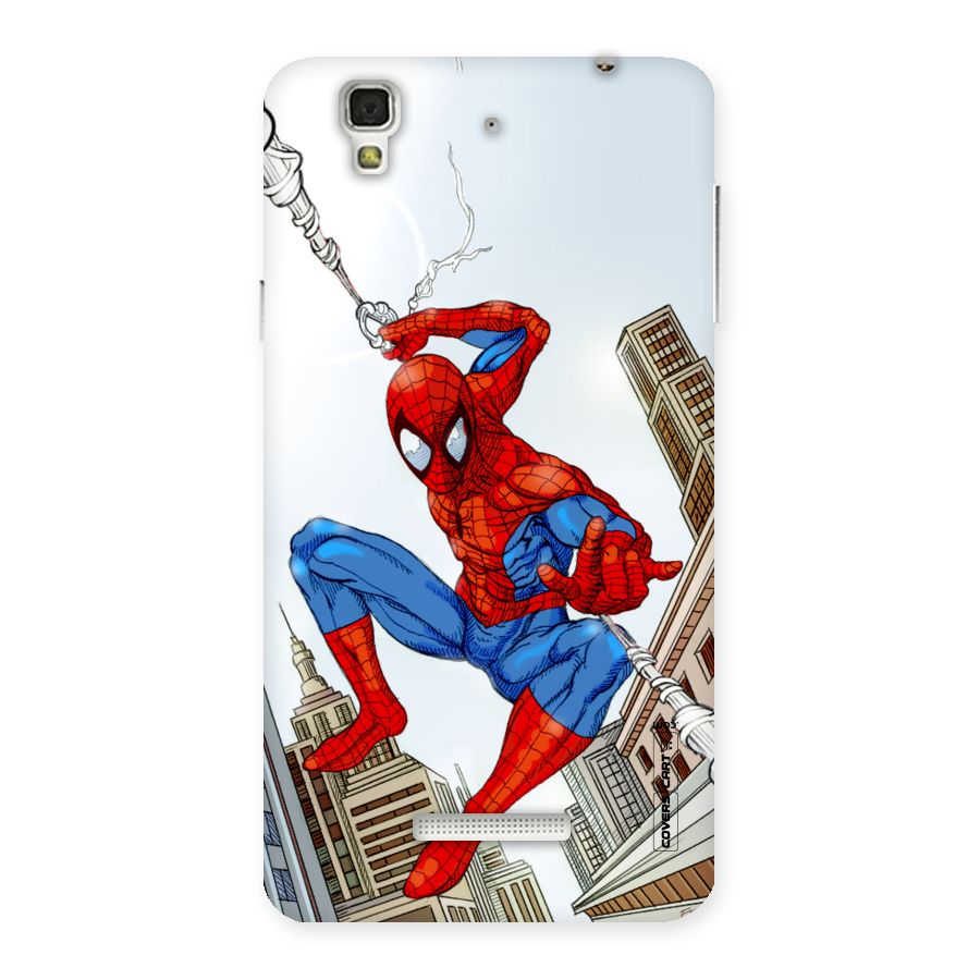 Comic Spider Man Back Case for YU Yureka Plus