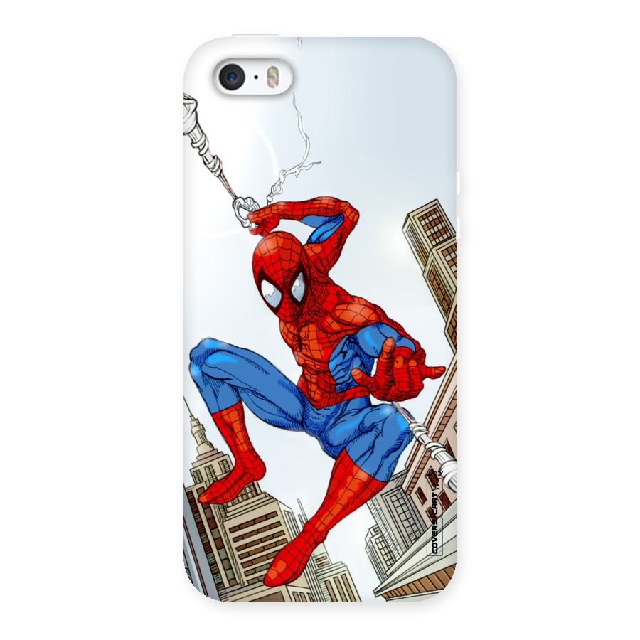 Comic Spider Man Back Case for iPhone SE