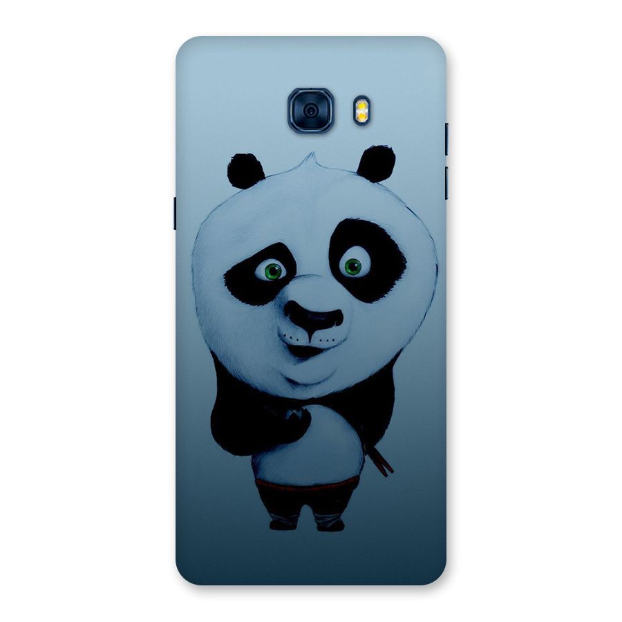 Confused Cute Panda Back Case for Galaxy C7 Pro