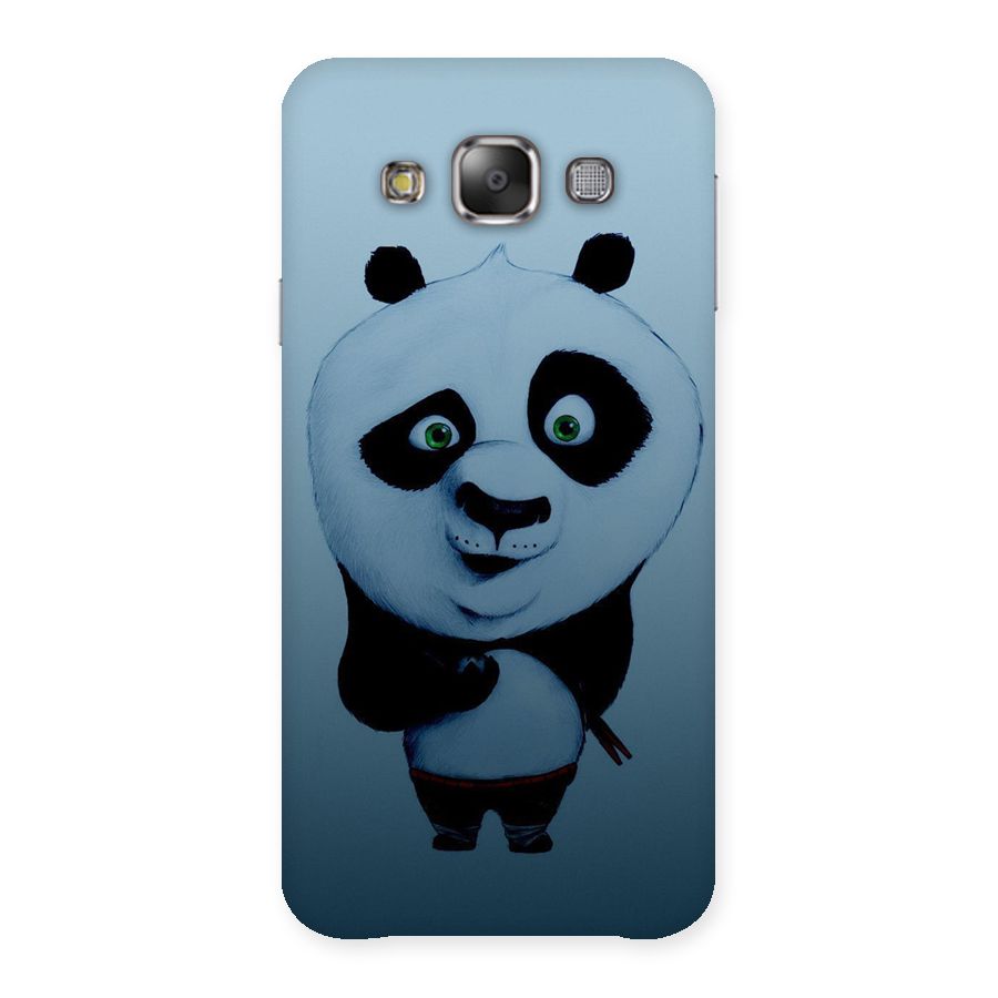 Confused Cute Panda Back Case for Galaxy E7