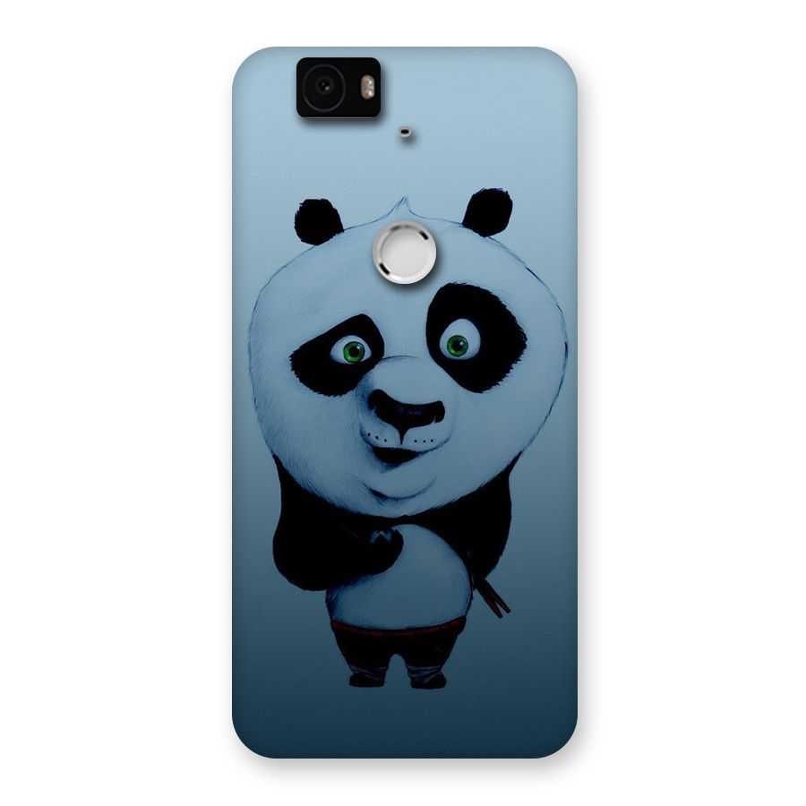 Confused Cute Panda Back Case for Google Nexus-6P