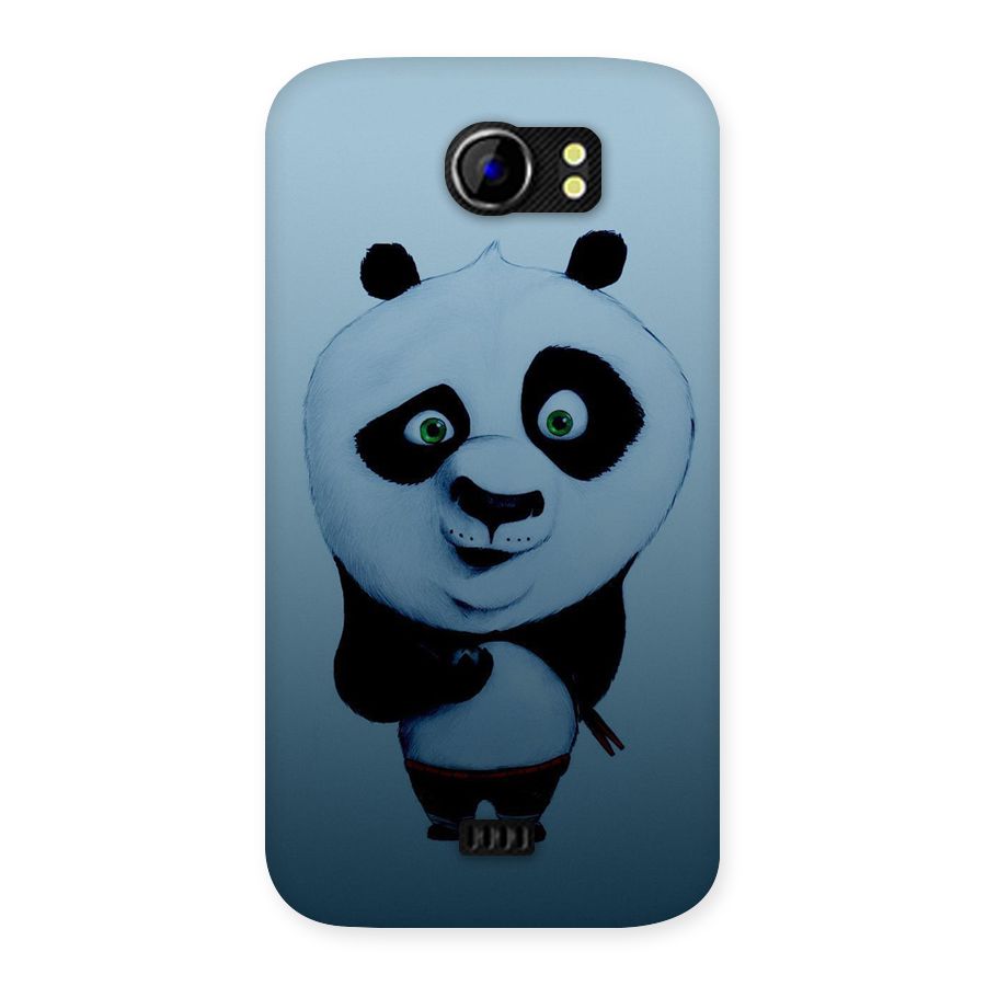 Confused Cute Panda Back Case for Micromax Canvas 2 A110