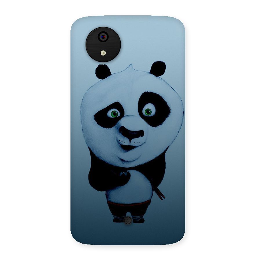 Confused Cute Panda Back Case for Micromax Canvas A1