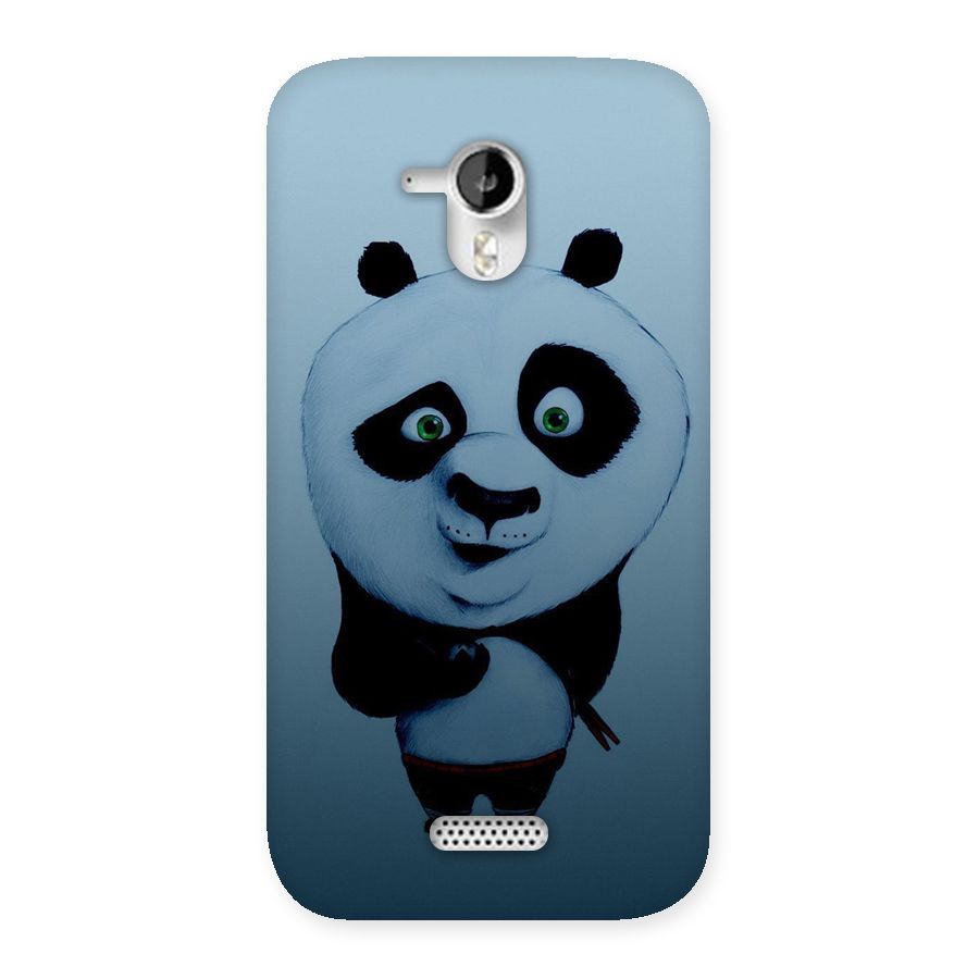 Confused Cute Panda Back Case for Micromax Canvas HD A116