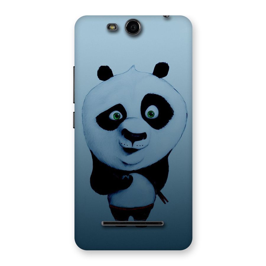 Confused Cute Panda Back Case for Micromax Canvas Juice 3 Q392