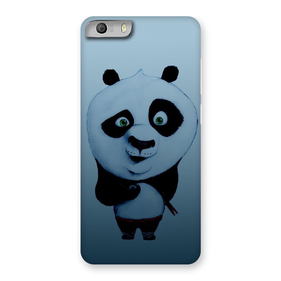Confused Cute Panda Back Case for Micromax Canvas Knight 2
