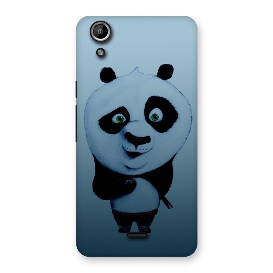 Confused Cute Panda Back Case for Micromax Canvas Selfie Lens Q345