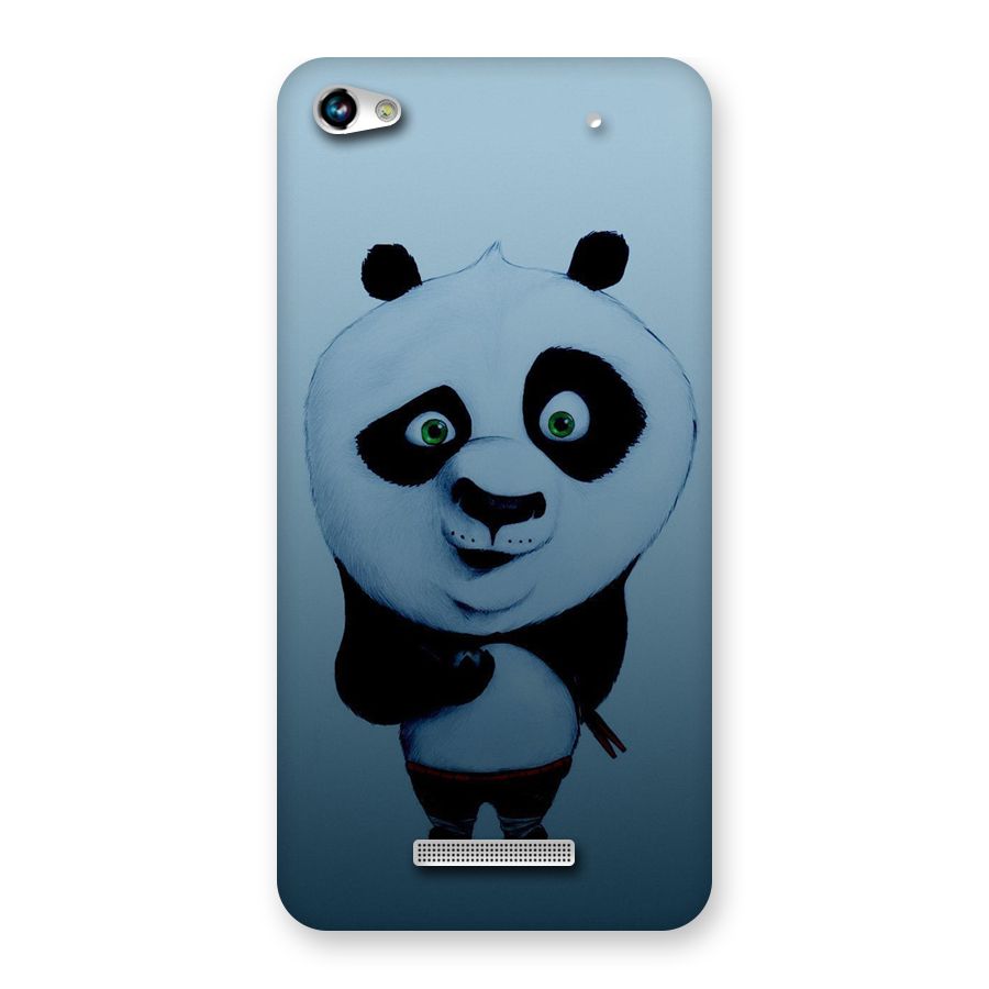 Confused Cute Panda Back Case for Micromax Hue 2